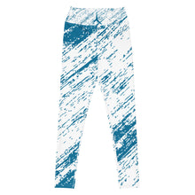 Load image into Gallery viewer, POSITION -BLUE ABSTRACT - Yoga Leggings