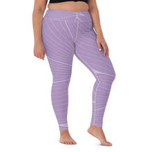 Load image into Gallery viewer, POSITION - PURPLE ABSTRACT - Yoga Leggings