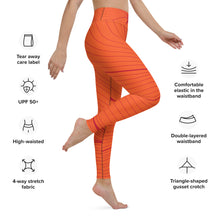 Load image into Gallery viewer, P0SITION ORANGE STRIPES - Yoga Leggings