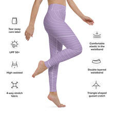 Load image into Gallery viewer, POSITION - PURPLE ABSTRACT - Yoga Leggings