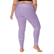 Load image into Gallery viewer, POSITION - PURPLE ABSTRACT - Yoga Leggings