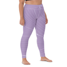 Load image into Gallery viewer, POSITION - PURPLE ABSTRACT - Yoga Leggings