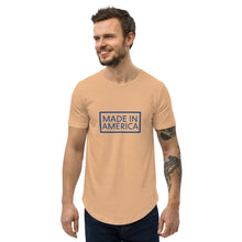 Load image into Gallery viewer, MADE IN AMERICA - Men's Curved Hem T-Shirt