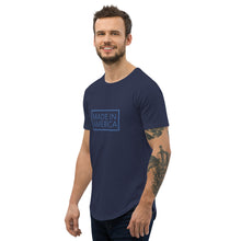 Load image into Gallery viewer, MADE IN AMERICA - Men's Curved Hem T-Shirt