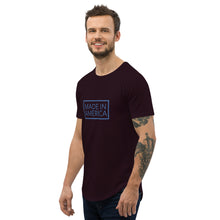 Load image into Gallery viewer, MADE IN AMERICA - Men's Curved Hem T-Shirt