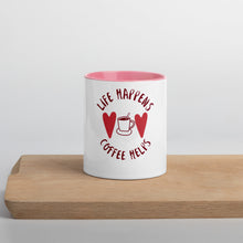 Load image into Gallery viewer, Life Happens-Mug with Color Inside