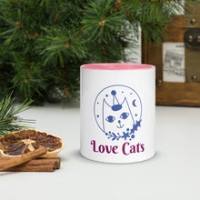 Load image into Gallery viewer, Love Cats - Mug with Color Inside