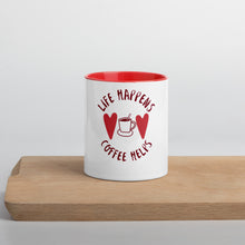 Load image into Gallery viewer, Life Happens-Mug with Color Inside