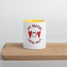 Load image into Gallery viewer, Life Happens-Mug with Color Inside