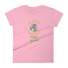 Load image into Gallery viewer, Think green-Women's short sleeve t-shirt