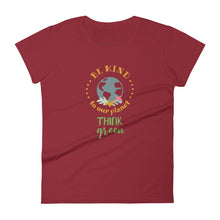 Load image into Gallery viewer, Think green-Women's short sleeve t-shirt