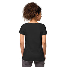 Load image into Gallery viewer, BUTTERFLY - Women’s fitted v-neck t-shirt