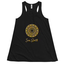 Load image into Gallery viewer, MANDALA SUN BURST - Women's Flowy Racerback Tank