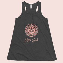 Load image into Gallery viewer, MANDALA ROSE BUD - Women's Flowy Racerback Tank