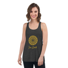 Load image into Gallery viewer, MANDALA SUN BURST - Women's Flowy Racerback Tank