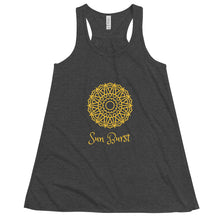 Load image into Gallery viewer, MANDALA SUN BURST - Women's Flowy Racerback Tank