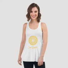 Load image into Gallery viewer, MANDALA SUN BURST - Women's Flowy Racerback Tank