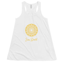 Load image into Gallery viewer, MANDALA SUN BURST - Women's Flowy Racerback Tank