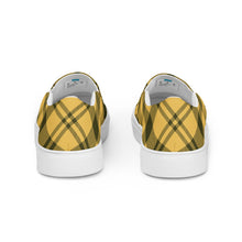 Load image into Gallery viewer, BumN-YELLOW PLAID - Women’s slip-on canvas shoes