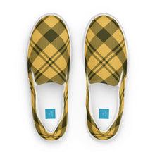 Load image into Gallery viewer, BumN-YELLOW PLAID - Women’s slip-on canvas shoes