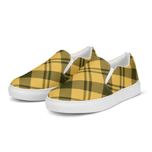 Load image into Gallery viewer, BumN-YELLOW PLAID - Women’s slip-on canvas shoes