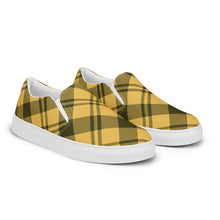 Load image into Gallery viewer, BumN-YELLOW PLAID - Women’s slip-on canvas shoes