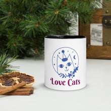 Load image into Gallery viewer, Love Cats - Mug with Color Inside
