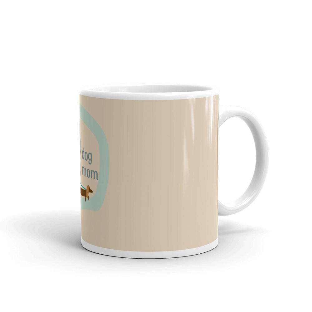 DOG MOM - White glossy mug