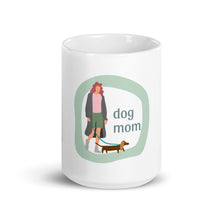 Load image into Gallery viewer, DOG MOM - White glossy mug
