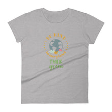 Load image into Gallery viewer, Think green-Women&#39;s short sleeve t-shirt
