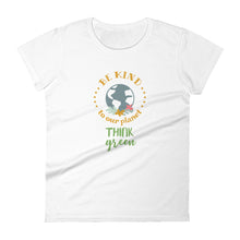 Load image into Gallery viewer, Think green-Women&#39;s short sleeve t-shirt
