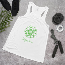 Load image into Gallery viewer, MANDALA MEDITATION - Women&#39;s Flowy Racerback Tank
