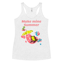 Load image into Gallery viewer, MAKE MINE SUMMER - Women&#39;s Racerback Tank
